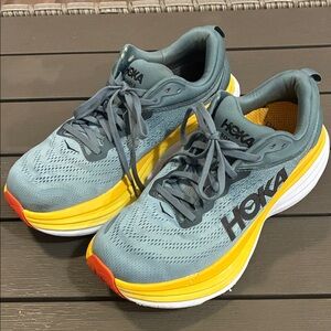 Men  Gray and Yellow Running shoes